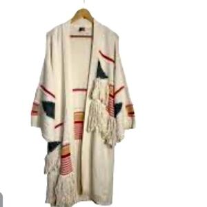 NWT Anthropologie Pilcro Fringed Duster Cardigan.
